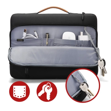 Torba wodoodporna Bange na laptopa do 15.6" – pojemna i wygodna, odporna i oddychająca, miejska i podróżna do pracy i samolotu, unisex – Czarna
