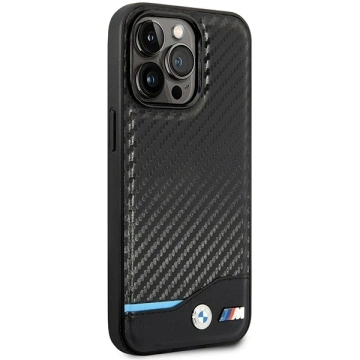 BMW BMHMP14L22NBCK Handyhülle für Apple iPhone 14 Pro 6.1" schwarz/schwarz Carbon MagSafe