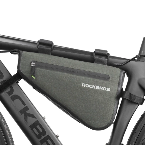 Torba rowerowa Rockbros AS-017 5L Na Ramę Wodoodporna Zielona
