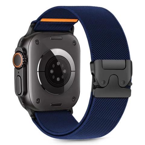 Pasek Tech-Protect Nylon Clasp Apple Watch 44–49 mm Granatowy