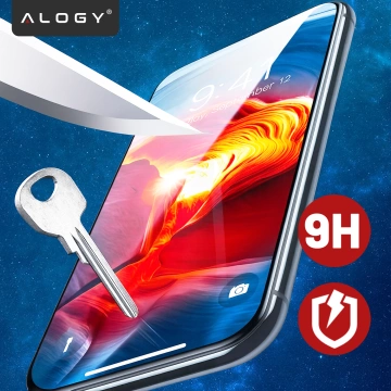 Bruchsicheres 9H-Hybridglas für Zebra TC22/TC27, vollflächig flach, flexibel und widerstandsfähig, Alogy FlexiGlass™ Volltransparent