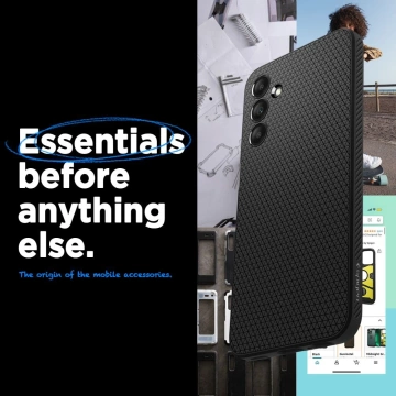 Etui Spigen Liquid Air für Samsung Galaxy A15 4G / 5G Mattschwarz