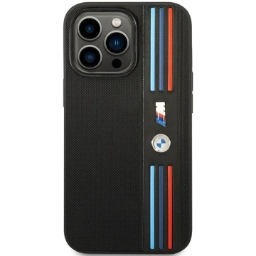 BMW BMHCP14L22PPMK Handyhülle für Apple iPhone 14 Pro 6.1" schwarz/schwarz Tricolor M Collection