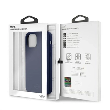 Ton-in-Ton-Hardcase-Telefonhülle aus Silikon für iPhone 12 Pro Max, Marineblau/Marineblau