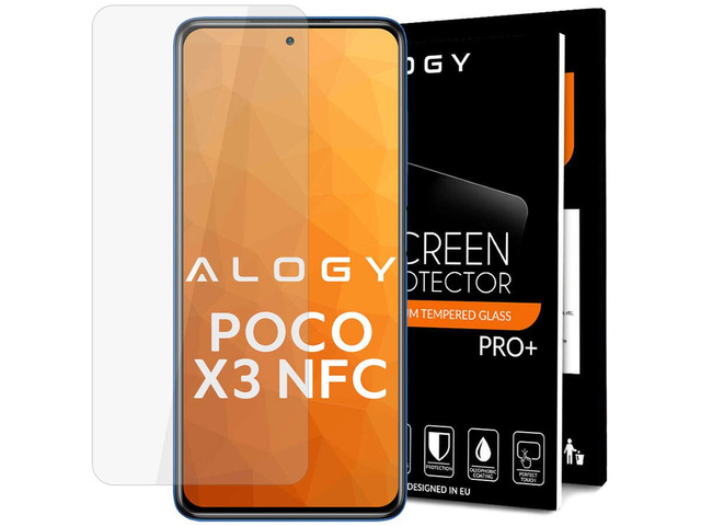 Alogy Display aus gehärtetem Glas für Xiaomi Poco X3 NFC / X3 PRO / Redmi Note 9S / Redmi Note 9 Pro