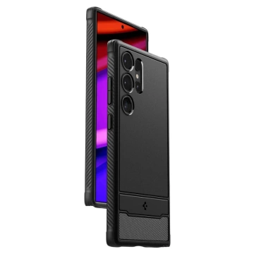 Etui Spigen Rugged Armor für Samsung Galaxy S24 Ultra Mattschwarz