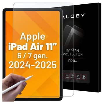 Gehärtetes Glas für Apple iPad Air 6 - 11" 2024 Alogy Displayschutzfolie Pro 9H
