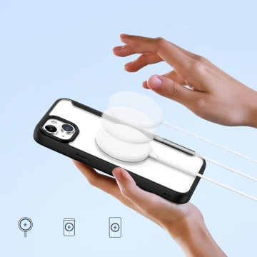 Dux Ducis Skin X Pro Hülle für Apple iPhone 15 Magnetisches MagSafe Flip Cover – Schwarz