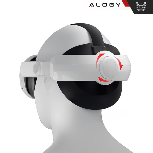 Regulowana Opaska Pasek wymienny do Meta Quest 3 Alogy Elite Strap Biały