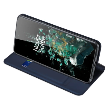 Dux Ducis Skin Pro Hülle Motorola Moto G32 Flip Cover Card Wallet Stand blau