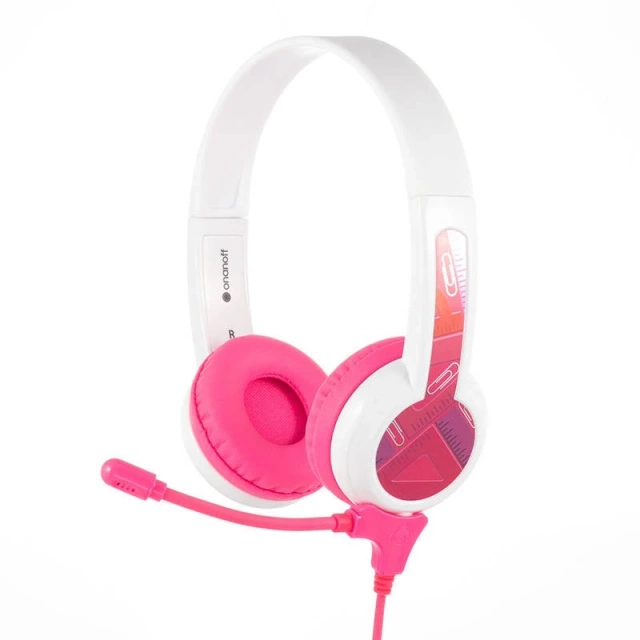 BuddyPhones StudyBuddy Kinder-Kopfhörer mit Kabel (Rosa)