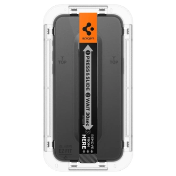 Spigen Glas.tR „Ez Fit“ FC 2er-Pack gehärtetes Glas für Apple iPhone 15 Pro Max Schwarz
