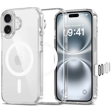 Tech-Protect Flexair Hybrid MagSafe iPhone 16 Hülle Klar