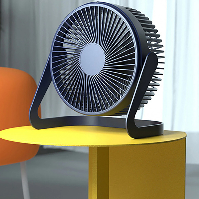 Cichy wiatrak biurkowy Alogy przenośny wentylator przewodowy USB stojący na biurko Granatowy