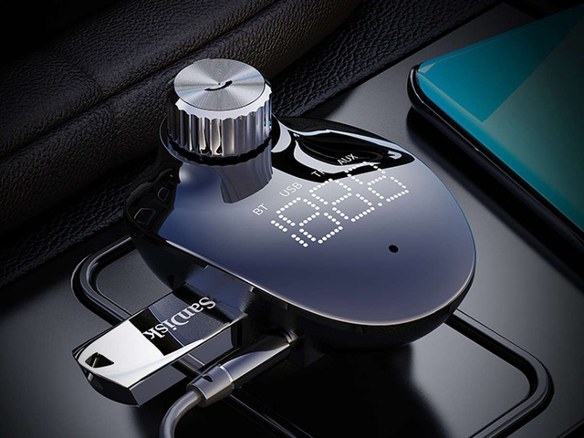 Ładowarka samochodowa Rock Space B302 Transmiter FM MP3 Bluetooth