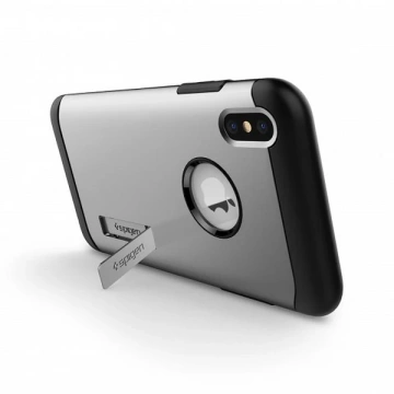 Spigen Slim Armor Handyhülle für iPhone Xs Max Silber