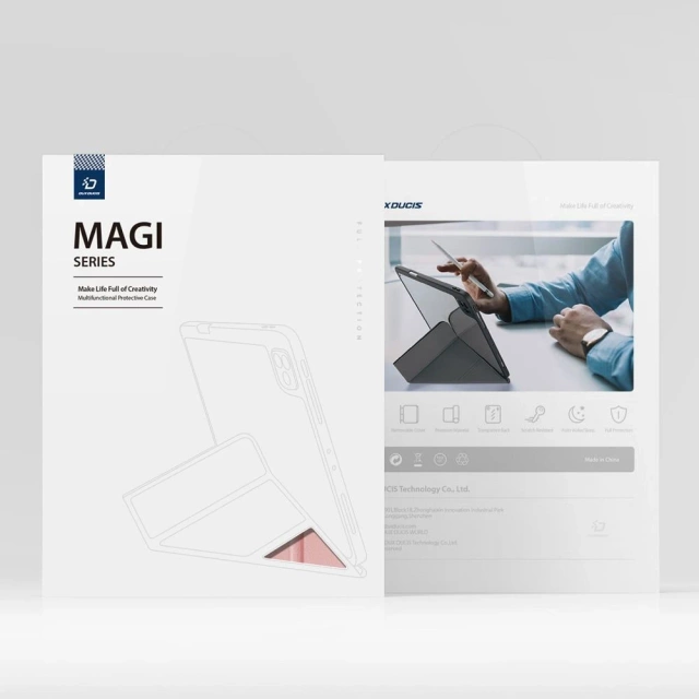 Schutzhülle mit Stifthalter für iPad Air 13 (2024) DUX DUCIS Magi schwarz