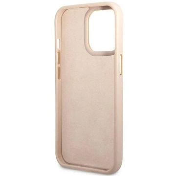 Etui Guess GUHCP14XHG4SHP für Apple iPhone 14 Pro Max 6,7" różowy/pink Hard Case 4G Vintage Gold Logo