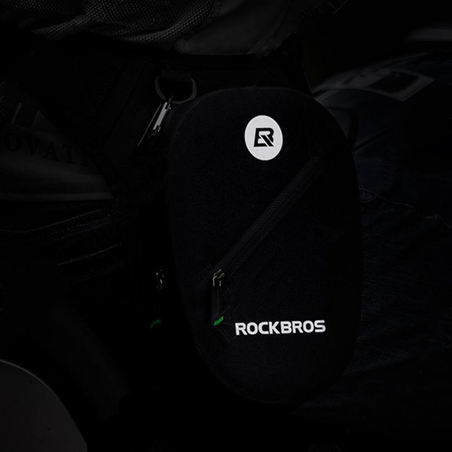 Szaszetka biodrowa nerka wodoodporna RockBros Belt Bag Waterproof AS-081 torba na biodro na akcesoria Czarna