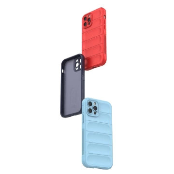 Magic Shield Case Hülle für iPhone 12 Pro elastische Panzerhülle bordeaux