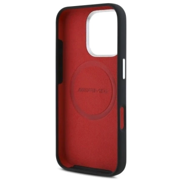 Etui do iPhone 16 Pro AMG Silikongrafik MagSafe Schwarz Rot