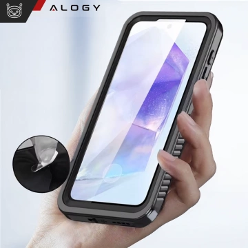 Etui Wodoodporne Alogy HydroArmor™ IP68 Case z przezroczystym tyłem Pancerna obudowa 360 do Samsung Galaxy S24 FE