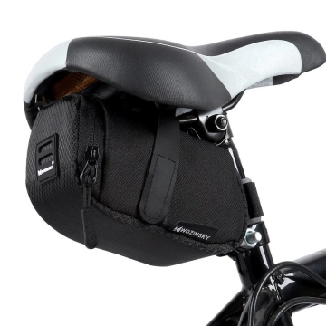Wozinsky kleine Fahrradsatteltasche 0,6 l schwarz (WBB8BK schwarz)