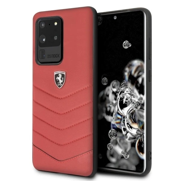 Ferrari Hardcase für Samsung Galaxy S20 Ultra rot/rot Heritage Handyhülle