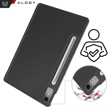 Schutzhülle für Lenovo Tab P12 12.7 TB-370 Tablet, Alogy Book Cover Case, Schwarz