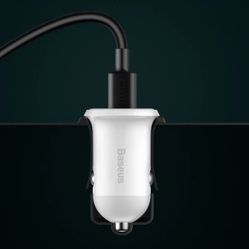 Baseus Grain Pro Autoladegerät 2x USB 4,8 A weiß (CCALLP-02)