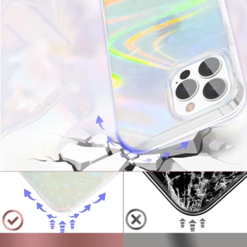 Kingxbar Shell Series luxuriöse elegante Hülle für iPhone 13 Pro Perlmint