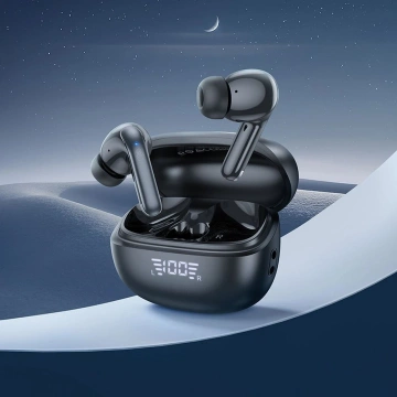 HOCO TWS ANC ENC EQ5 Kabellose Bluetooth-Kopfhörer mit Ladehülle, Schwarz