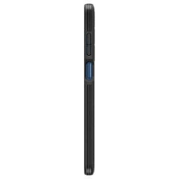Hülle für Samsung Galaxy A35 5G Spigen Essential SandBlast Case Rückseite mattschwarz Mattschwarz