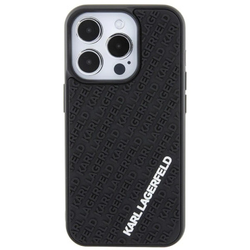 Etui Karl Lagerfeld KLHCP15L3DMKRLK für iPhone 15 Pro 6,1" czarny/schwarz Hardcase 3D Rubber Multi Logo