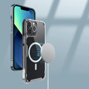 Nillkin Nature Pro Magnetische Hülle für iPhone 13 Pro Magnetic Armor Cover Transparente Hülle (MagSafe-kompatibel)