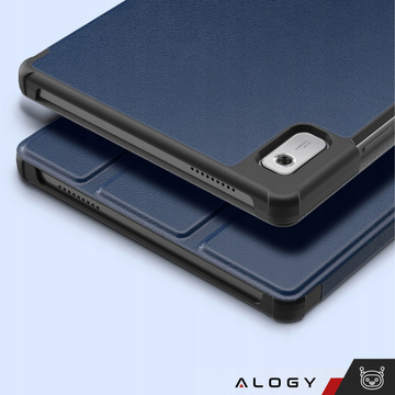 Etui Alogy Book Cover Case für Lenovo Tab M9 2023 TB310XU TB310FU Granatowe
