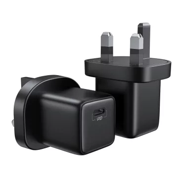 Joyroom Kleines schnelles USB Typ C PD-Ladegerät 25 W UK-Stecker Schwarz (L-P251)