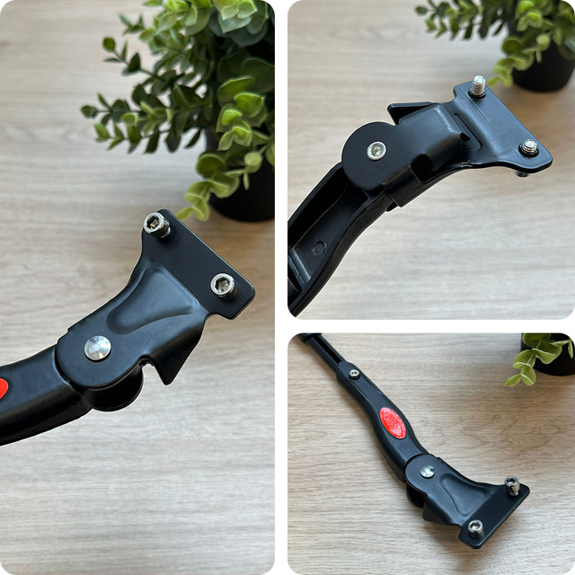 Stopka rowerowa Metalowy nóżka podpórka do roweru stojak rowerowy podpórka z regulacją długości do tylnej ramy Czarna