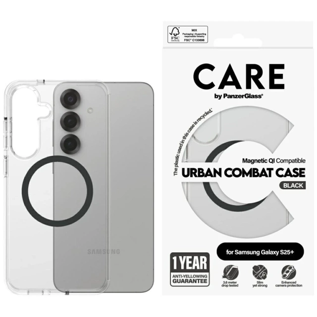 Etui do Samsung Galaxy S25 Plus CARE by PanzerGlass Flagship MagSafe Black