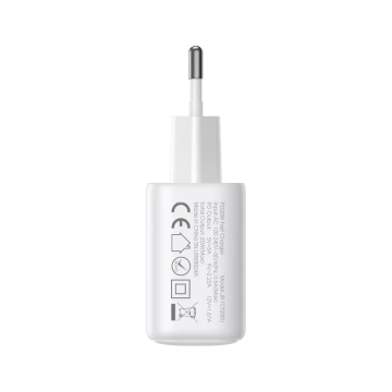 Joyroom USB-C / USB-A 20W PD / QC 3.0 Netzwerkladegerät - Weiß