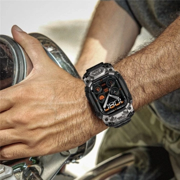 Etui z Paskiem do Apple Watch Ultra 1/2 (49mm) Czarny SUPCASE Unicorn Beetle Ore