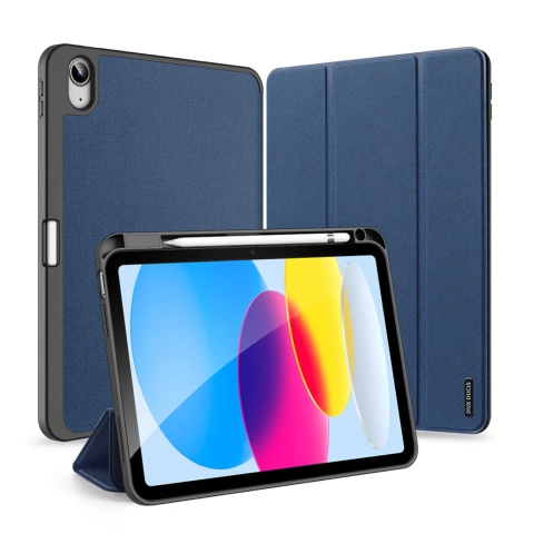 Dux Ducis Domo Hülle iPad 10.9'' 2022 (10 Gen.) Smart Cover Ständer blau