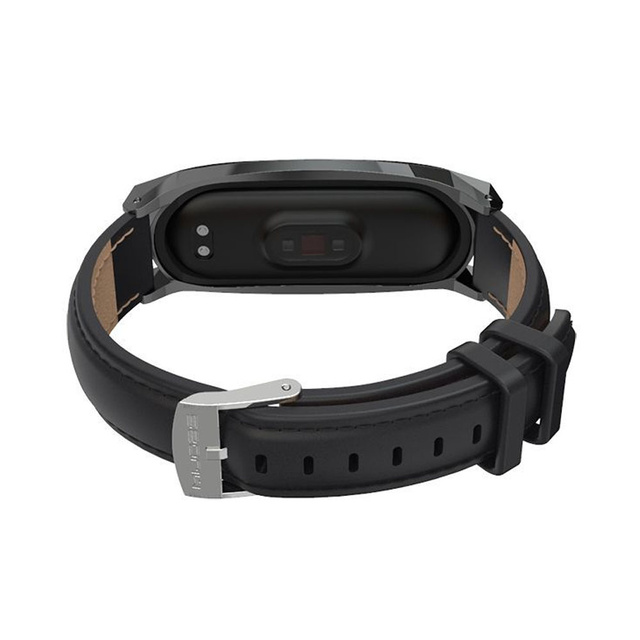 Pasek Herms do Xiaomi Mi Smart Band 5/6/6 NFC Black