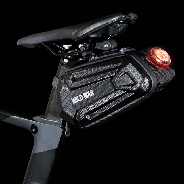 Sakwa rowerowa Wildman Bicycle Saddle Bag XT7 Etui torba na rower uchwyt rowerowy pod siodełko 1.2l Czarna