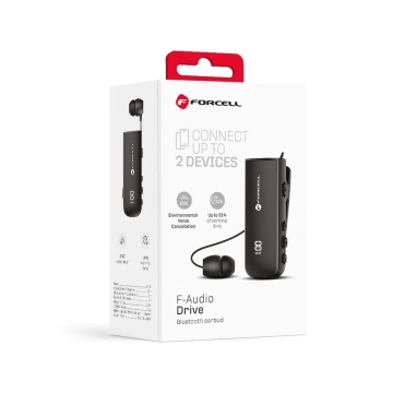 Kabellose Bluetooth 5.3 Forcell F-Audio Drive EarBud schwarz Schwarz
