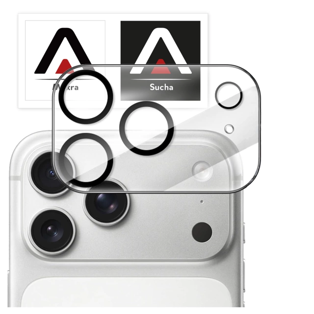 Szkło Ochronne na Obiektyw Aparatu do Apple iPhone 17 Pro, Wzmocnione i Odporne na Zarysowania, Precyzyjnie Dopasowane, Alogy Lens Protector Pro+™ – Przezroczyste