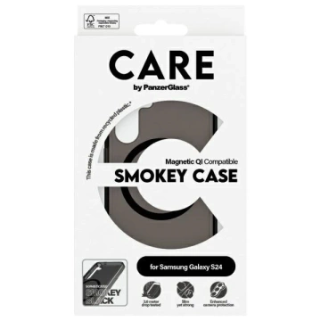Etui do Samsung Galaxy S24 CARE von PanzerGlass Flagship QI Case Smoke