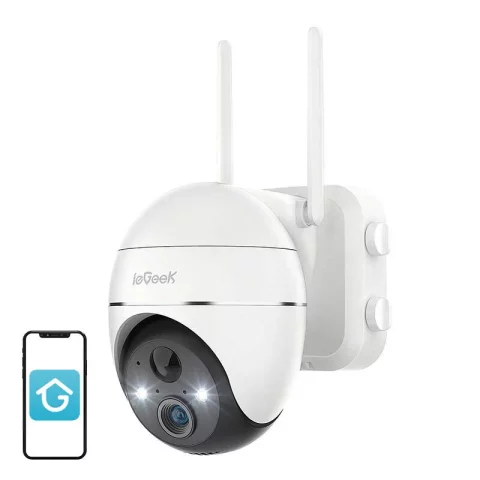 ieGeek Bezprzewodowa kamera zewnętrzna WiFi 3MP ZS-GX1S Biała