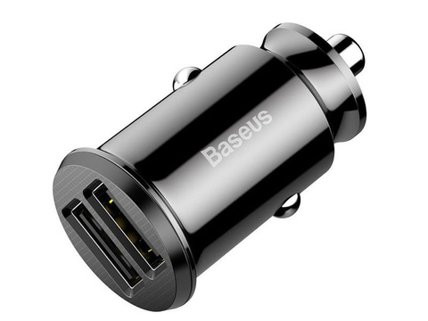 Baseus Grain ładowarka samochodowa 2x USB 5V 3.1A black