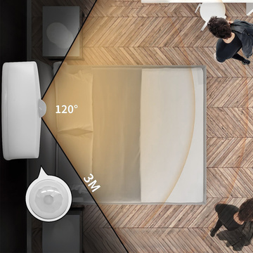 2x Nachtlampe Kabellose LED-Lampe mit Bewegungssensor, AAA-Batterie, geklebte Möbelbeleuchtung 3000K weiß